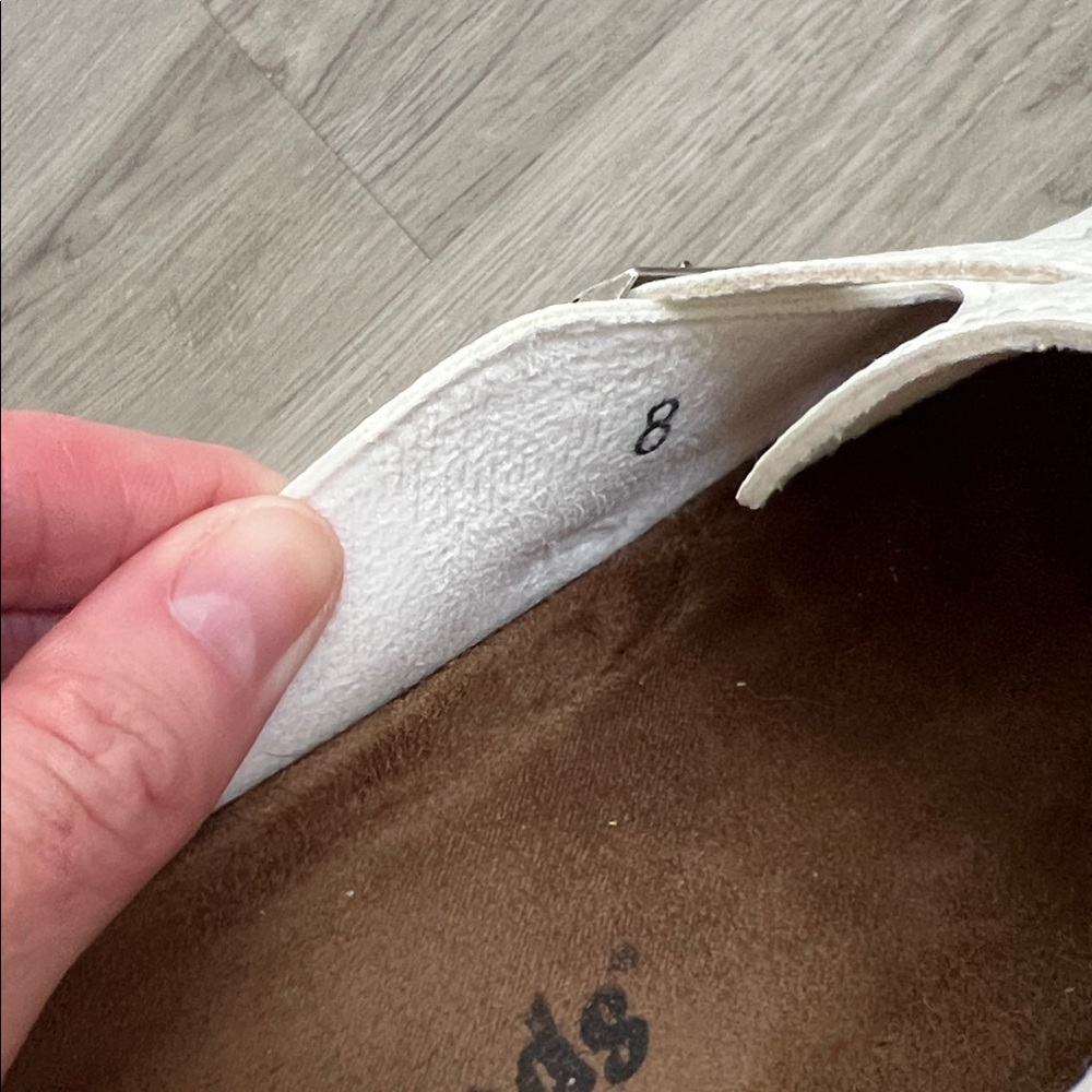 White Buckle Clogs - Picture 7 of 7